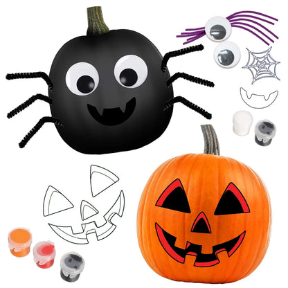 Kids DIY Halloween Arts and Craft Coloring Pumpkin Kit