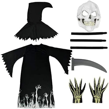 Kids Glow in the Dark Grim Reaper Halloween Costume