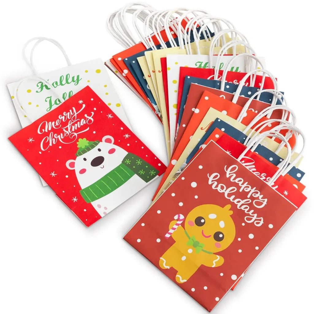 24pcs Christmas Paper Gift Bags