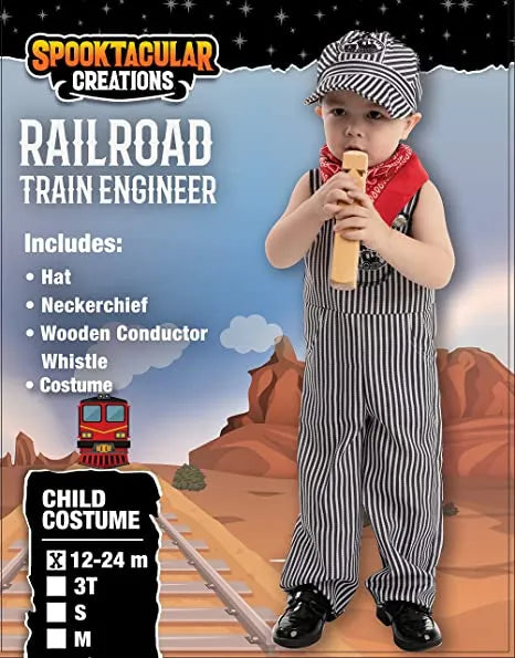 Child train conductor costumes for Halloween