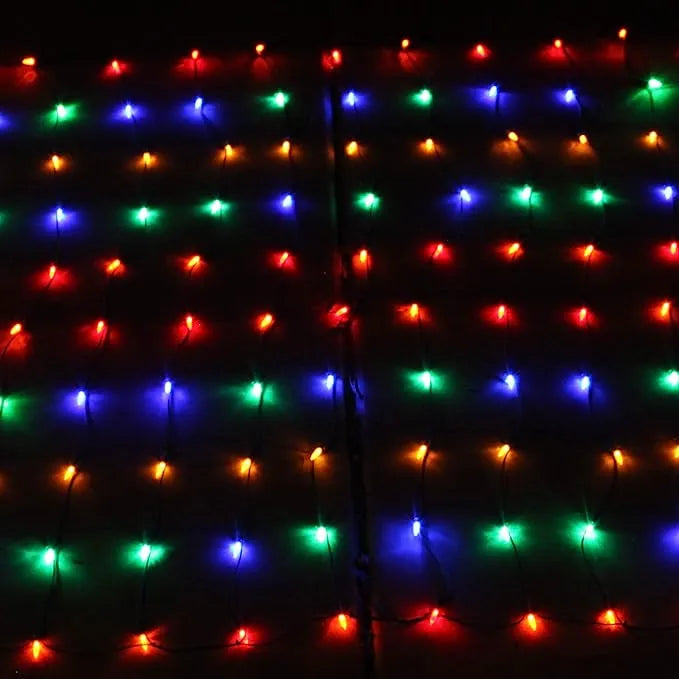 100 LED Pure White Warm White and Multicolor Christmas Net Lights