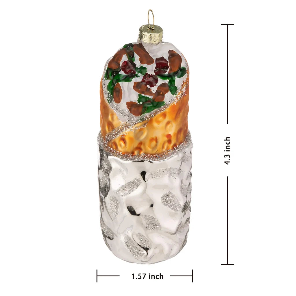 Taco and Burrito Christmas Tree Ornaments