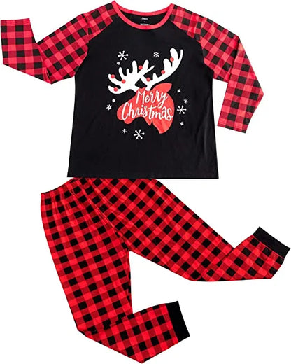 Black Moose Matching Family Pajamas Sets