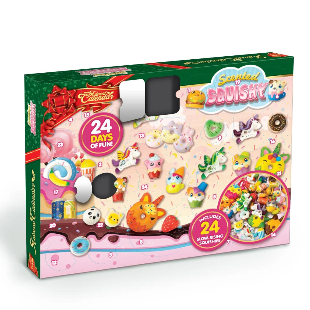 24 Days Christmas Countdown Advent Calendar with Squishies