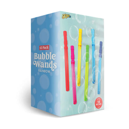 12pcs Big Bubble Wand Assortment 14.6in