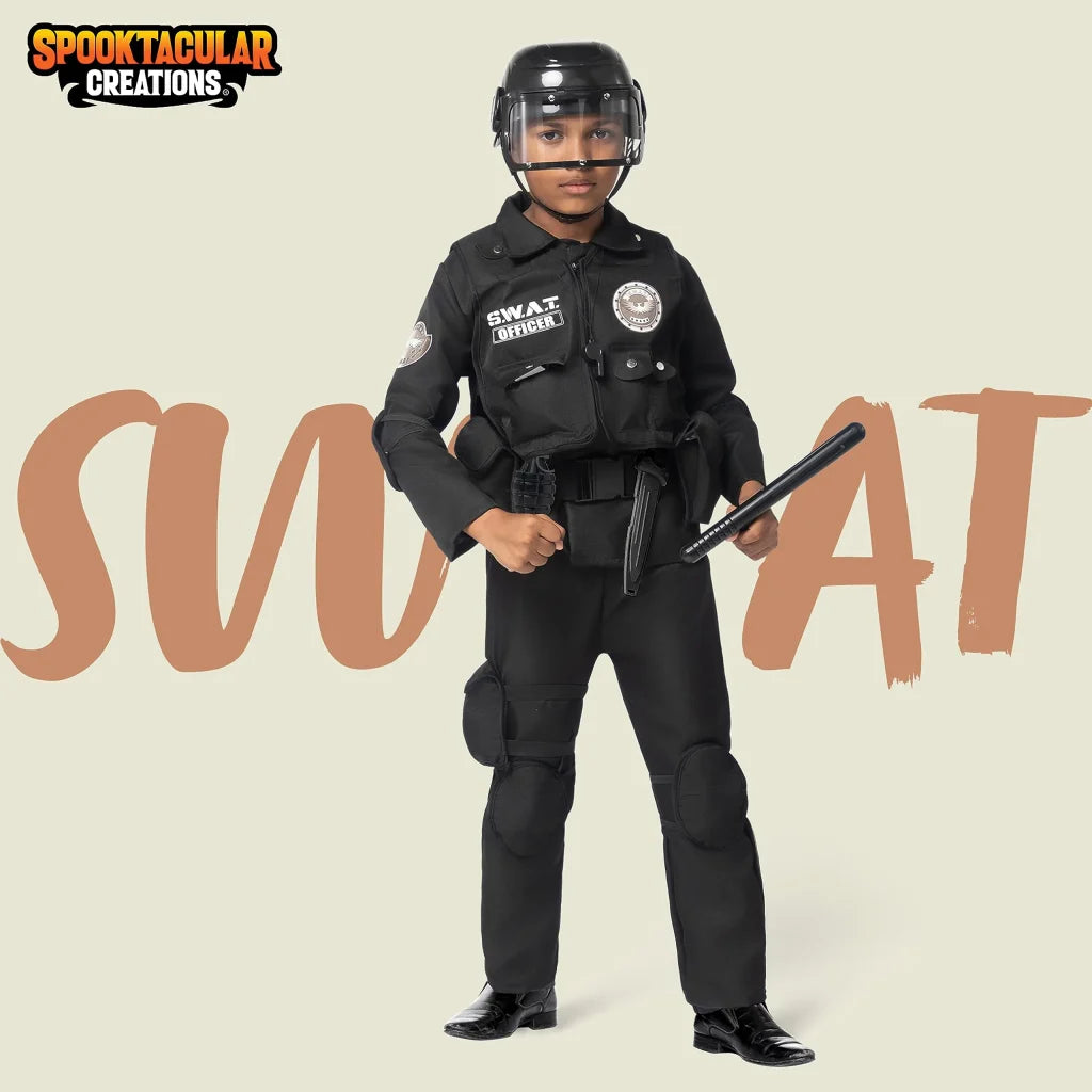 Kids SWAT Officer Halloween Costume