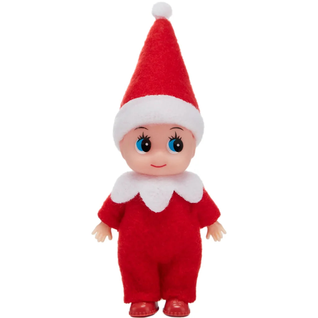 Christmas Red Tiny Soft Plush Elf Doll