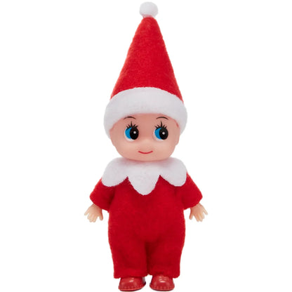 Christmas Red Tiny Soft Plush Elf Doll