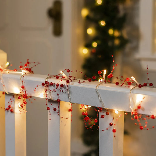 39 LED Pre Lit Christmas Garland 10ft