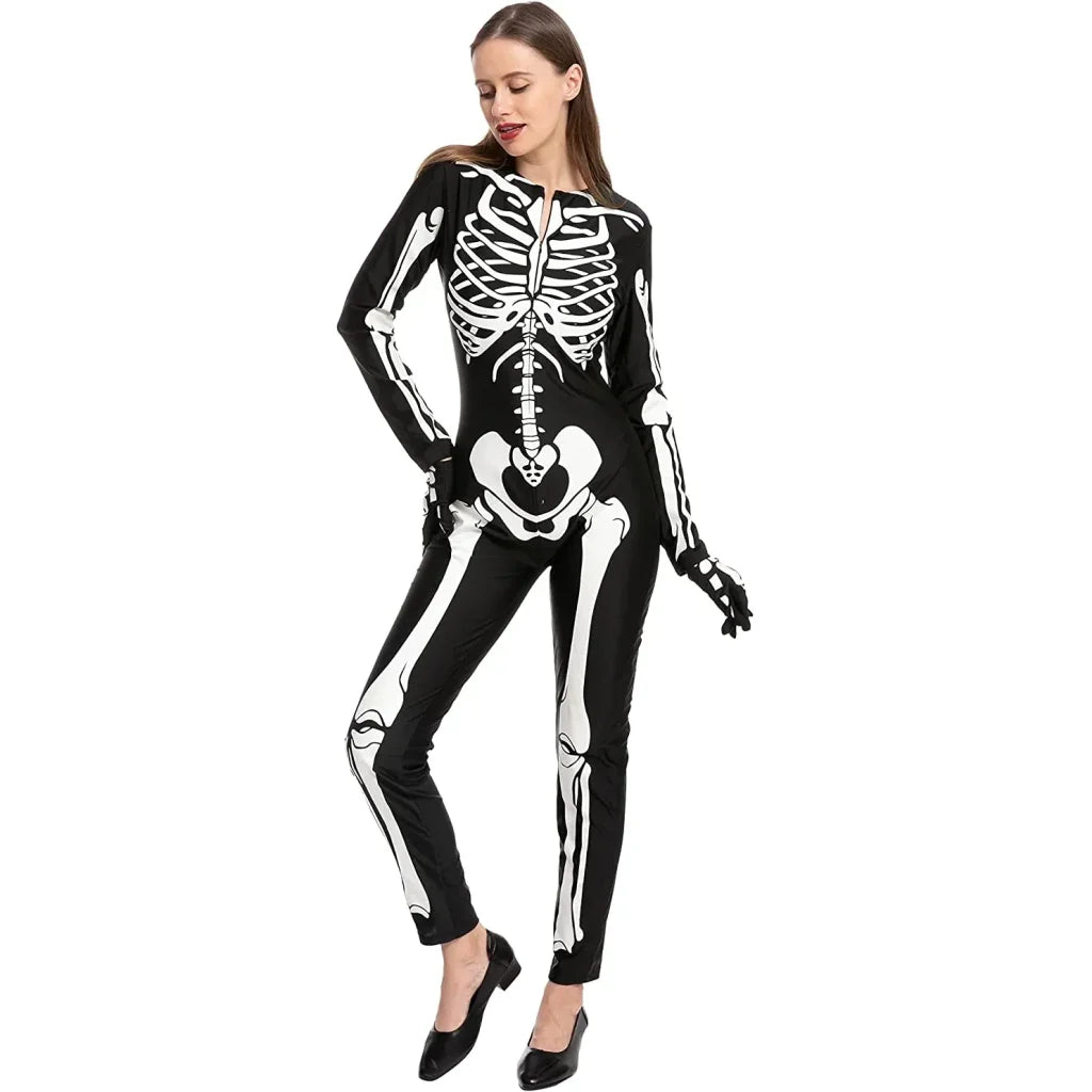 Glow in The Dark Womens Skeleton Costume