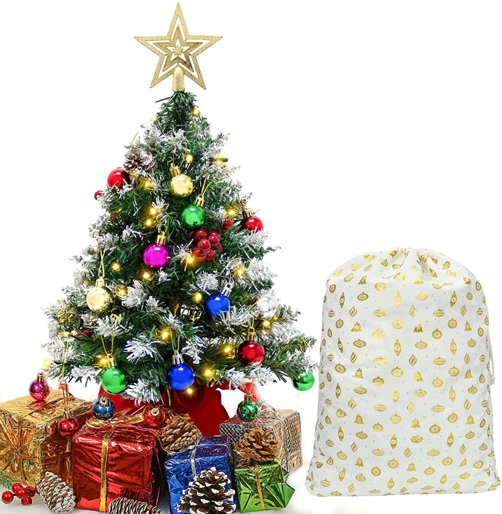 Pre lit Tabletop Christmas Tree with Decoration Kit 24in