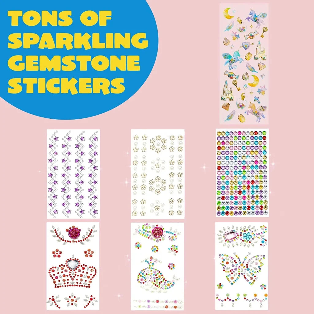 Decorate Your Own Baseball Cap with 7 Gems Stickers