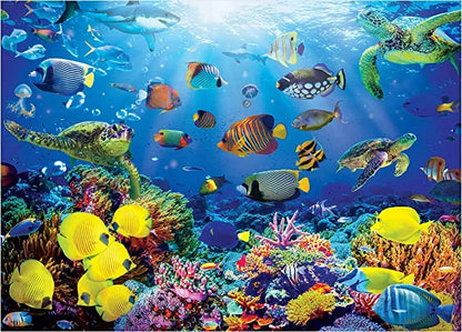 2in1 1000 Pcs Sea Turtle Jigsaw Puzzles