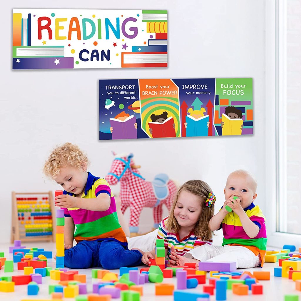 Classroom Reading Poster, 2 Pcs