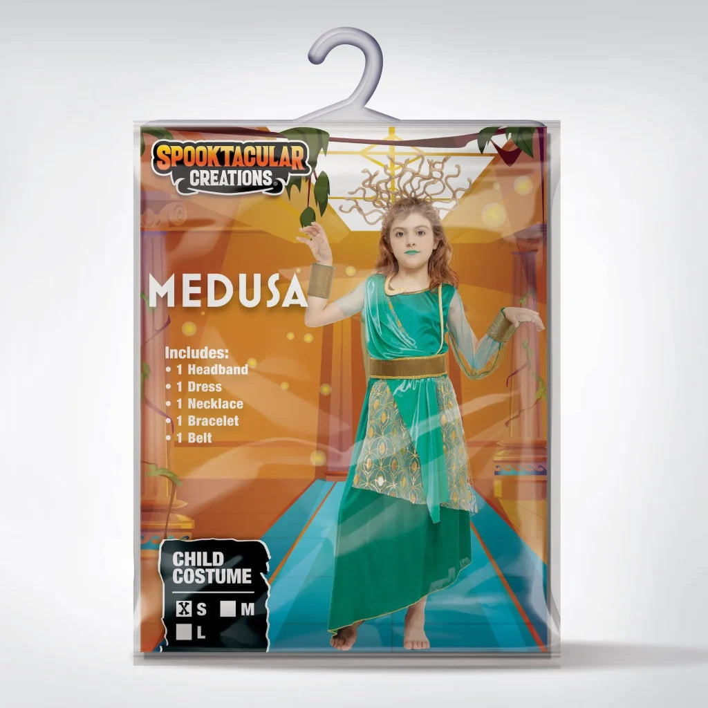 Girls Medusa Halloween Costume