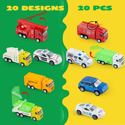 20pcs Die Cast Toy Cars