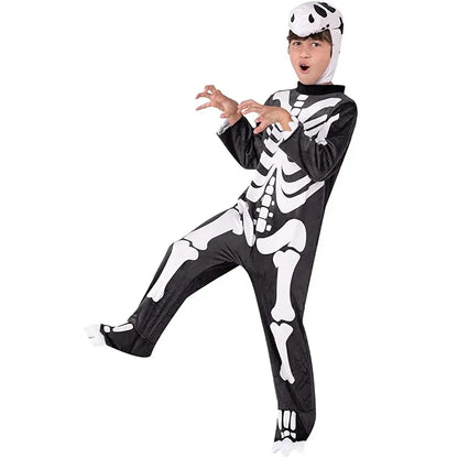 Kids T rex Skeleton Halloween Costume