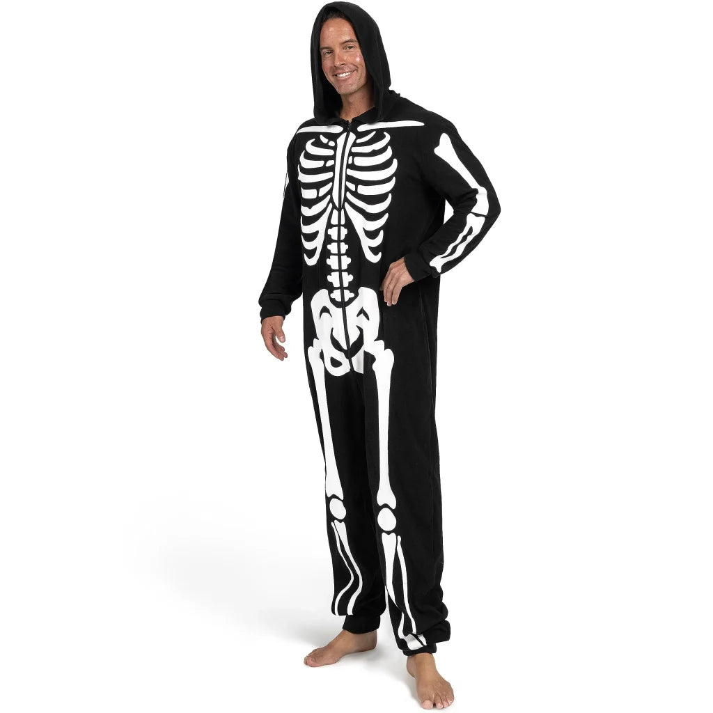 Adult Skeleton Costume for Men Glow in the Dark