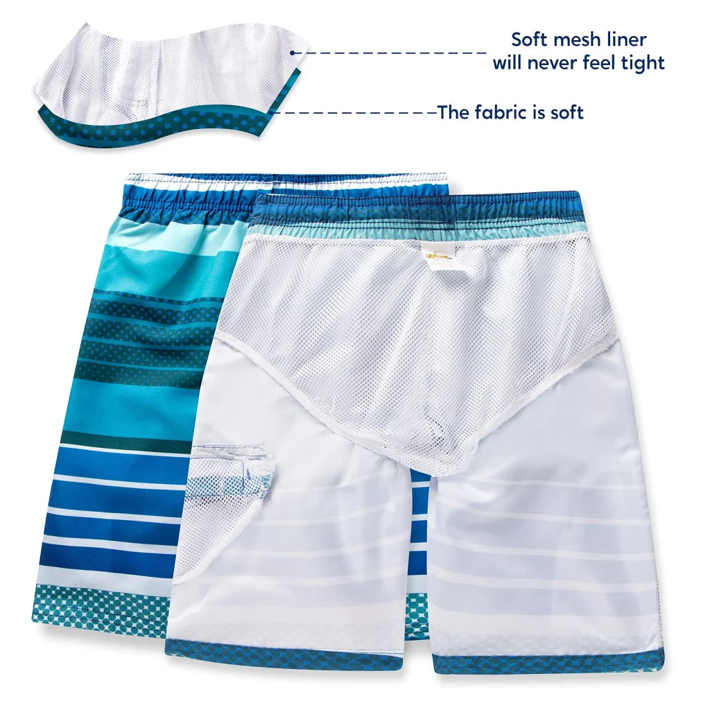 Boys Quick Dry Drawstring Swimming Trunks -1416