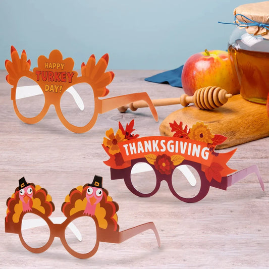 24Pcs Thanksgiving Glass Frames