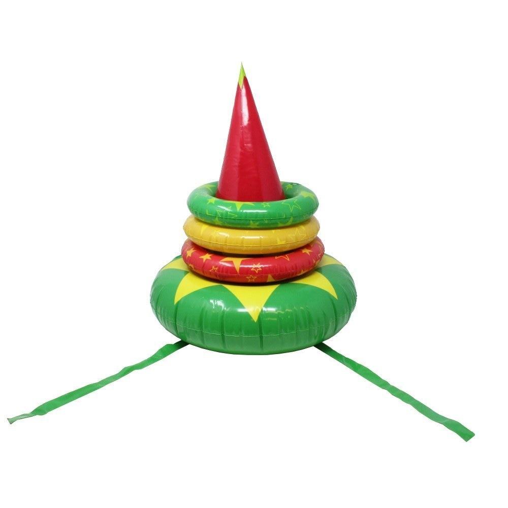 Inflatable Elf Hat Ring Toss Christmas Ring Toss Game Set