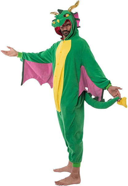 Adult Dragon Pajamas Halloween Costume