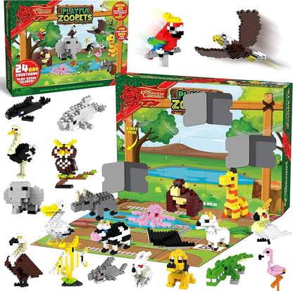 24 Days Animal Building Blocks Advent Calendar