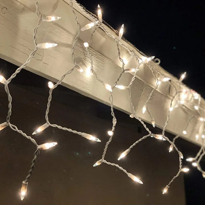 3×150 Warm White Icicle Lights