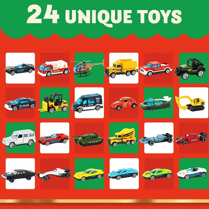 24 Days Christmas Vacation Advent Calendar with Diecast Car