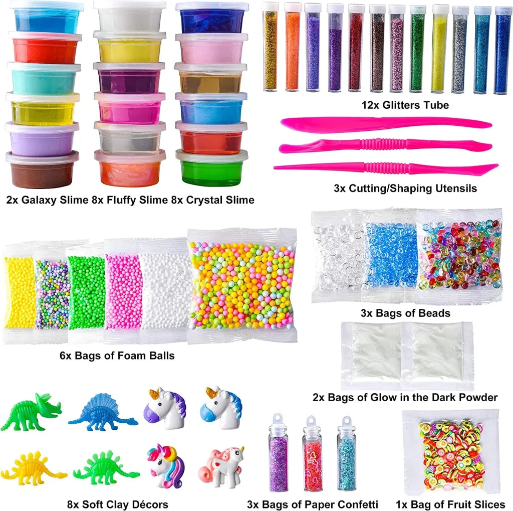 56pcs Art And Craft DIY Slime Kit Making Set