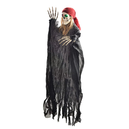 2pcs Flying Grim Reaper and Skeleton Pirate Decorations