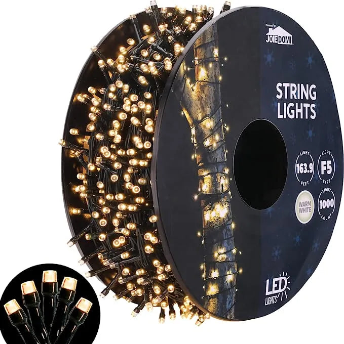 1000 LED Christmas String Lights 163.9ft