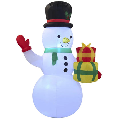 5ft Christmas Inflatable Snowman Decoration with Build-in LEDs