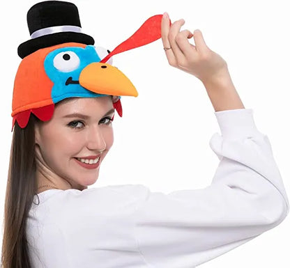 2Pcs Silly Wacky Turkey Hat