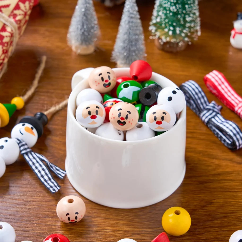 Christmas DIY Wooden Beads Craft