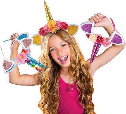 Unicorn Headband DIY Craft Kit, 181 Pcs – KLEVER KITS