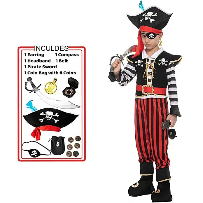 Boys Fierce Pirate Captain Halloween Costume