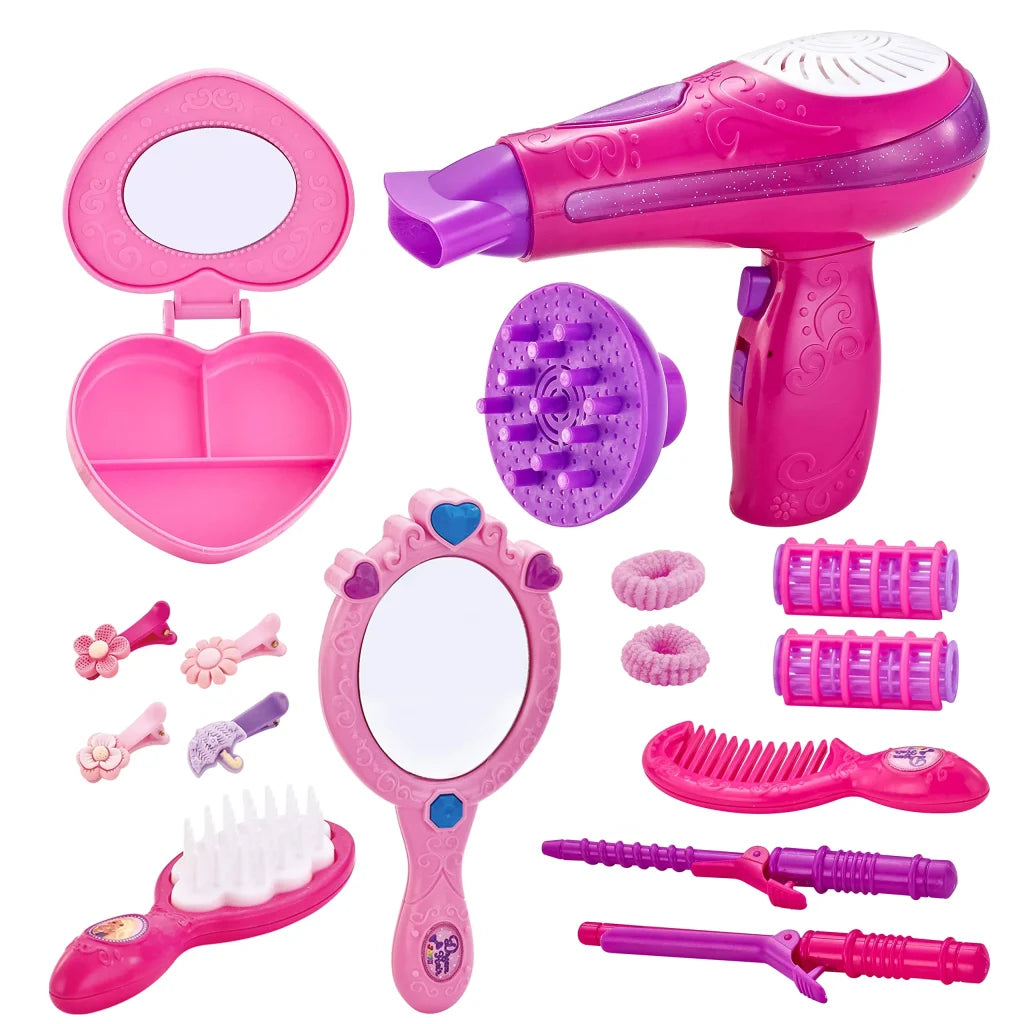 17pcs Girls Beauty Salon Play Set