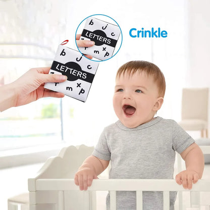 8pcs Black and White Soft Baby Books