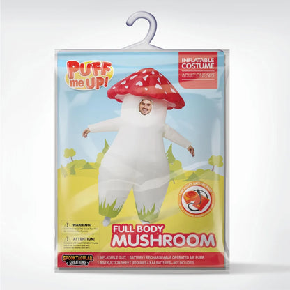 Halloween Inflatable Full Body Mushroom Costume-M