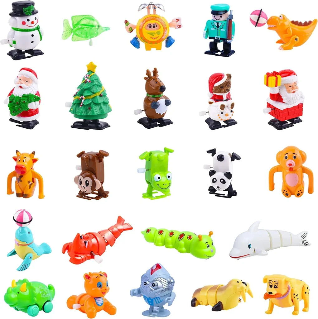 24 Days Kids Wind up Toys Advent Calendar