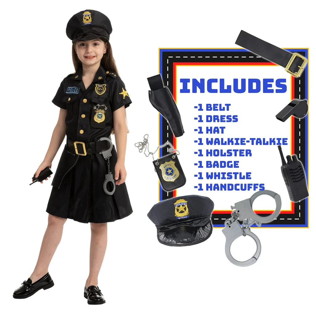 Girl Cop Halloween Costume