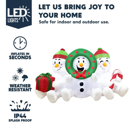 6ft LED Snowman Christmas Inflatable