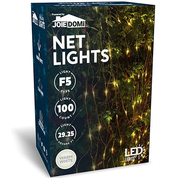 100 Warm White LED Christmas Net Lights