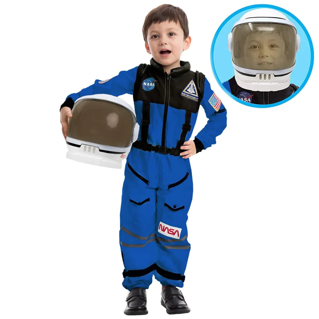 Kids Blue Astronaut Halloween Costume