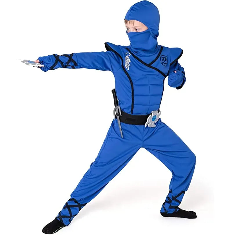 Kids Blue Ninja Halloween Costume