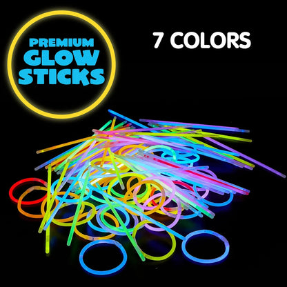 200Pcs Glow sticks 8in