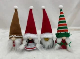 Gnome Christmas Tree Topper with 6pcs Gnome Ornaments