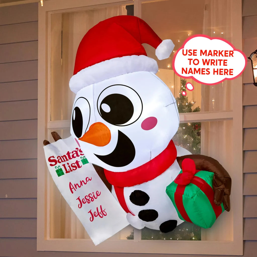 3.5ft Tall Christmas Inflatable Snowman