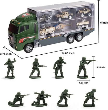 10Pcs Die-cast Military Army Mini Vehicle Toy Set